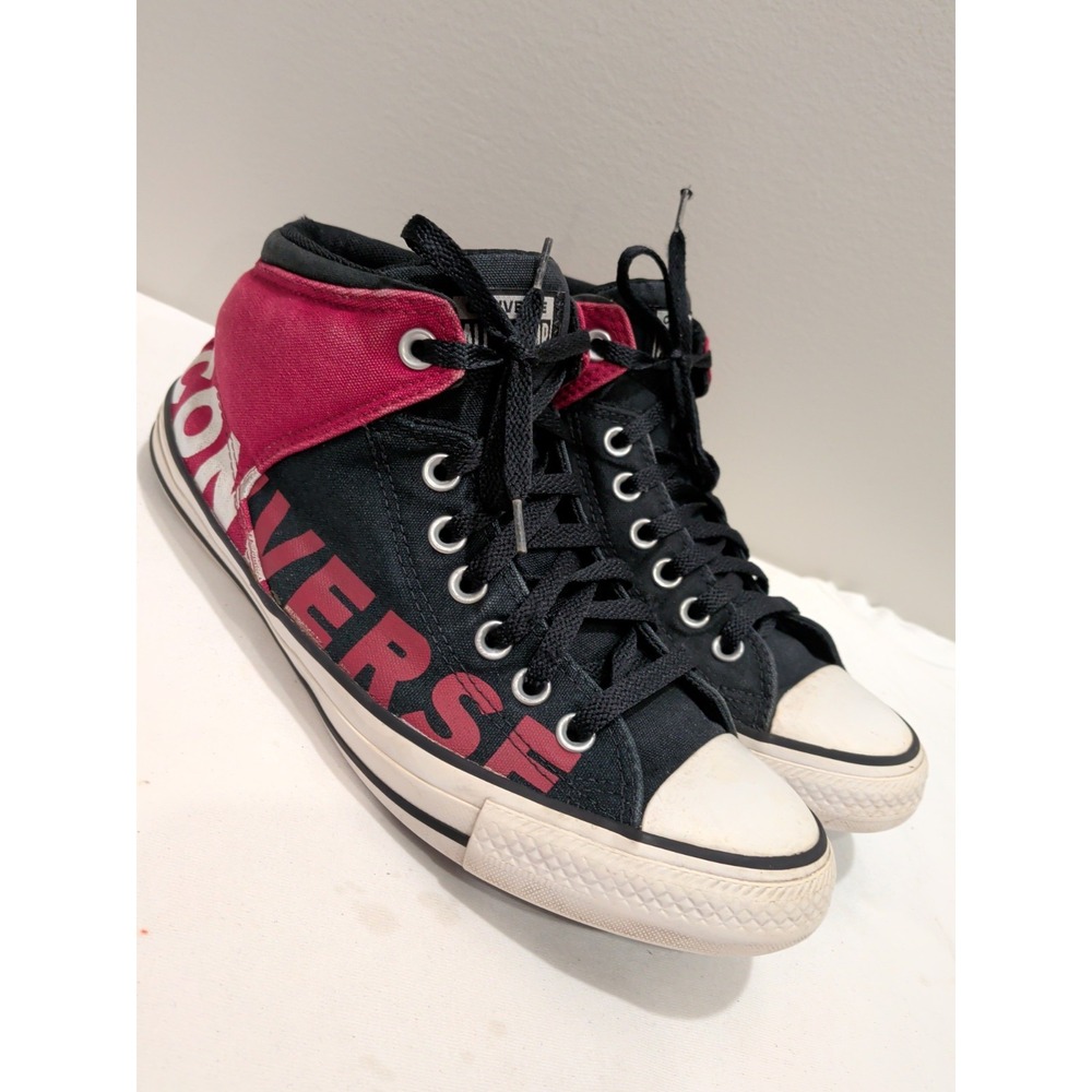 Converse Chuck Taylor All Star Street M 8 W 10 Black/Red Unisex 166334C